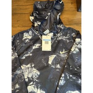 NIKE Therma-Fit Fit Fleece All Over Print, Blue,Gray & White, Mens Med, NWT